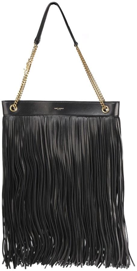 saint laurent fringe bag|SAINT LAURENT Grace fringed leather.